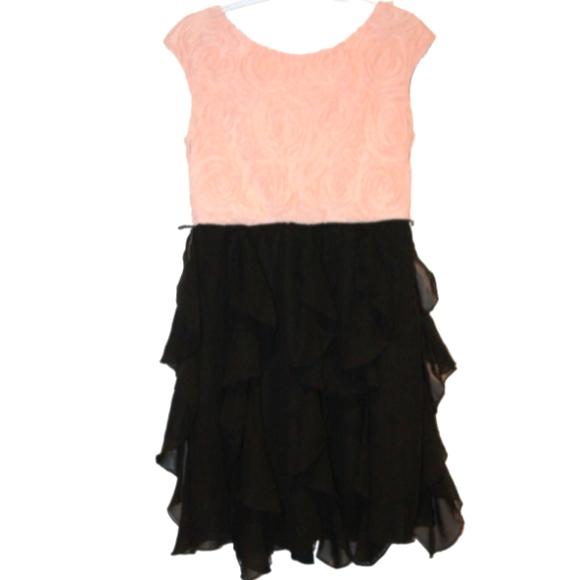 2/$30 🏷 Speechess Pink & Black Formal Dress Size 7 - Picture 1 of 5